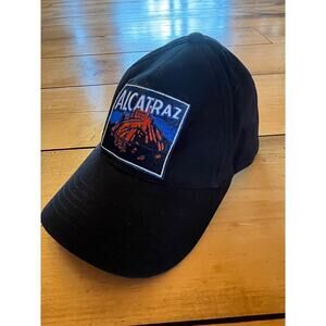 Alcatraz Island Hat Black Strapback Baseball Cap Golden Gate National Parks